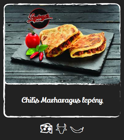 Chilis-marharagus lepény
