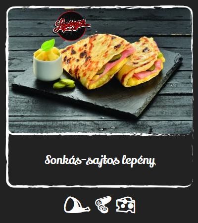 Sonkás-sajtos lepény